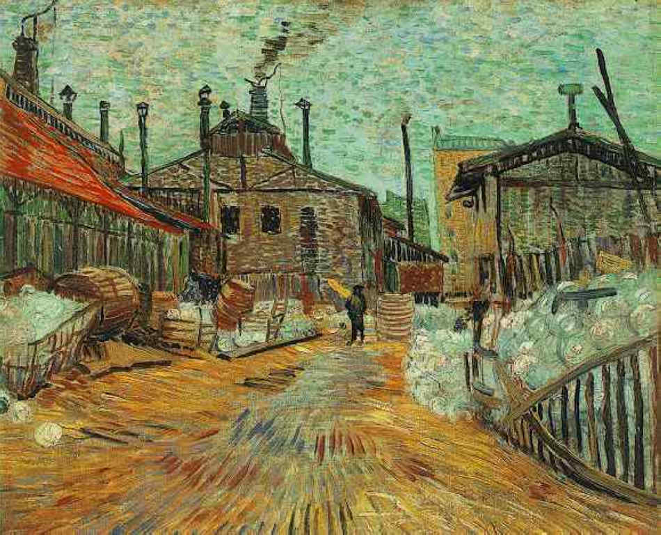 Картина Ван Гога Завод в Аньер 1887